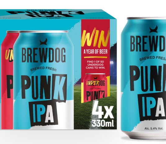 BrewDog capitalises on a summer of football with new campaign Pack shot of the BrewDog Punk IPA summer 2026 campaign offering consumers the chance to win a year of beer.