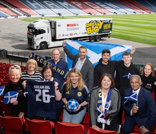Spar Scotland launches Dream Big campaign Spar Scotland officially launched its Dream Big summer football campaign at Hampden Park.