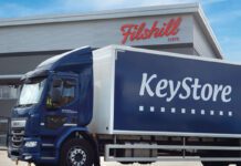 Filshill scoops top awards from The Advantage Group A KeyStore lorry is parked outside the JW Filshill depot in Renfrew.