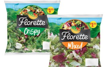 Florette bolsters independent support with PMP range Pack shots of Florette PMP bags including Crispy and Mixed.