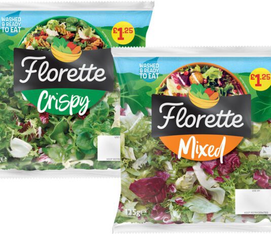 Florette bolsters independent support with PMP range Pack shots of Florette PMP bags including Crispy and Mixed.
