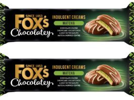 Fox’s taps into matcha boom with new Matcha Cream biscuits Pack shots of Fox's Chocolatey Indulgent Creams Matcha.