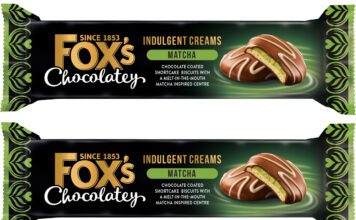 Fox’s taps into matcha boom with new Matcha Cream biscuits Pack shots of Fox's Chocolatey Indulgent Creams Matcha.