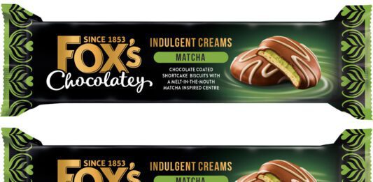 Fox’s taps into matcha boom with new Matcha Cream biscuits Pack shots of Fox's Chocolatey Indulgent Creams Matcha.