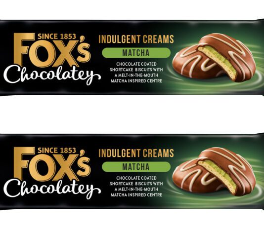 Fox’s taps into matcha boom with new Matcha Cream biscuits Pack shots of Fox's Chocolatey Indulgent Creams Matcha.