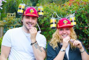 The Lagerita beer hats.