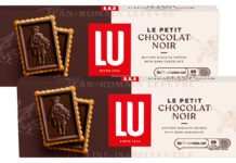 LU expands biscuits range with Chocolat Noir Pack shots of LU Le Petit Chocolat Noir.