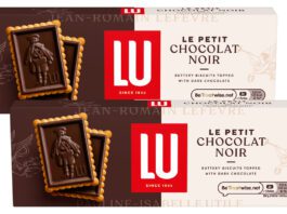 LU expands biscuits range with Chocolat Noir Pack shots of LU Le Petit Chocolat Noir.