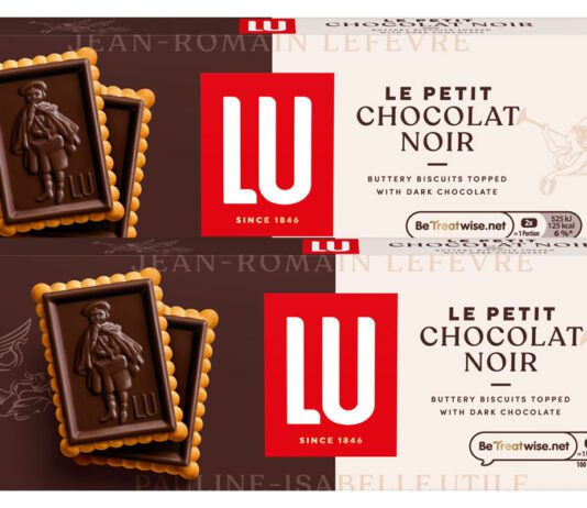 LU expands biscuits range with Chocolat Noir Pack shots of LU Le Petit Chocolat Noir.