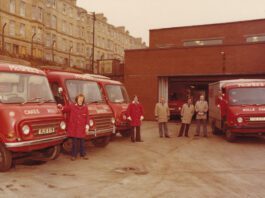 McGhee’s highlights 90 years of family-run business A legacy photo of members of McGhee's Bakers stand next to the firm's vans