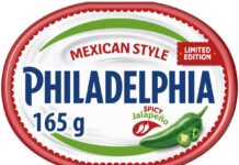 Philadelphia spices up cream cheese with new Mexican Style Philadelphia has expanded on its cream cheese range with the launch of its new, limited-edition, jalapeño-inspired Mexican Style variant.