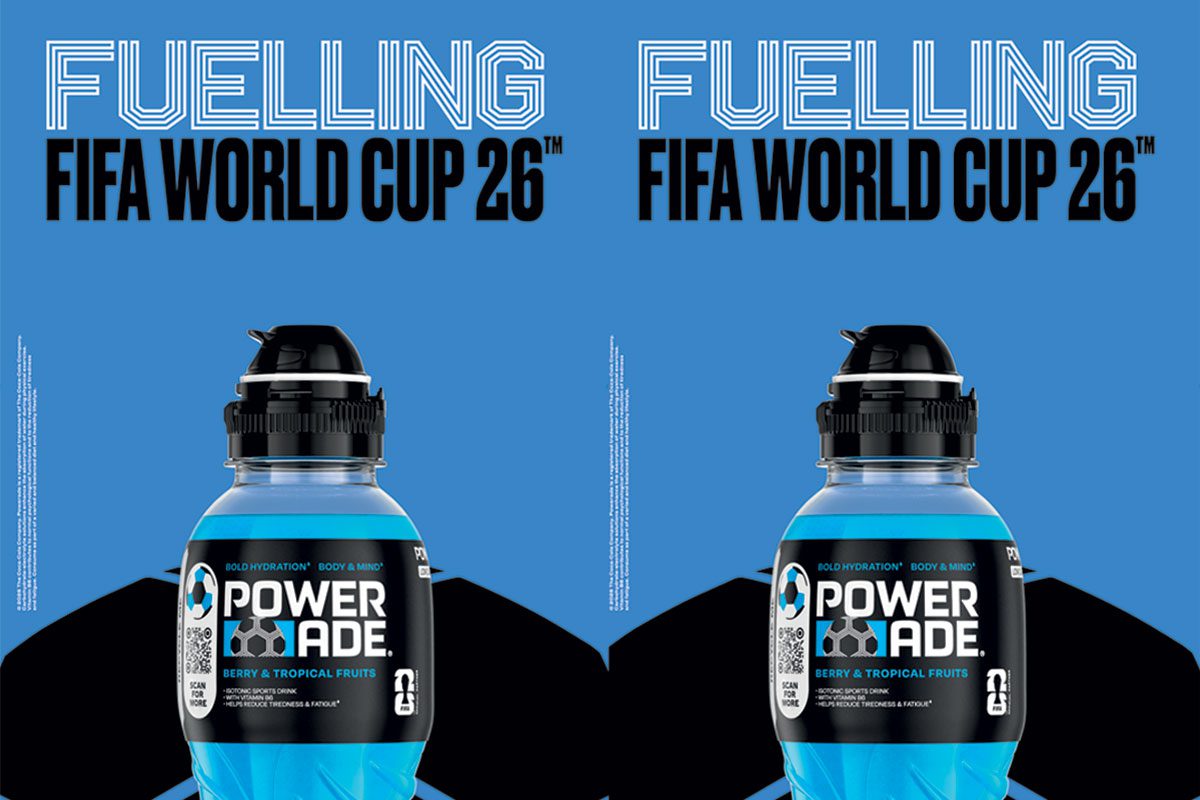 Promotional image of Powerade Fifa World Cup 2026 campaign.