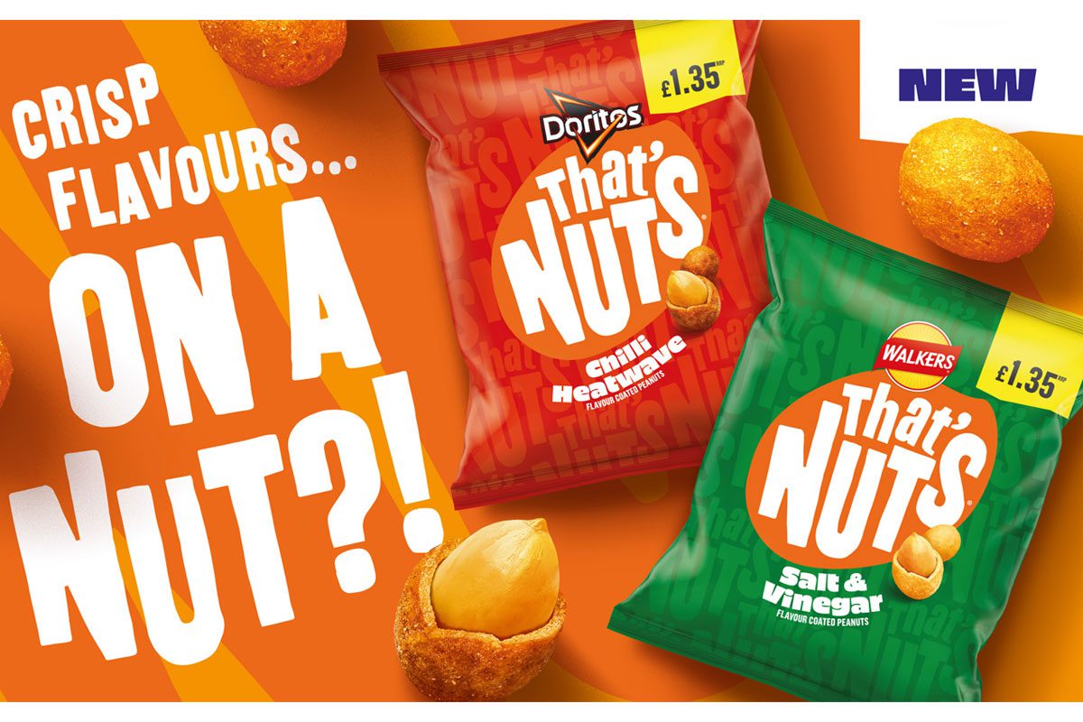 Promotional image of the launch of PMP formats for the That's Nuts range.