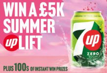 7UP seeks to shake up summer with £5k cash prize Promotional image of the 7UP 2026 summer campaign with a can of 7UP Zero next to text that reads 'Win a £5k Summer Uplift'.