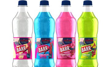 Barr swings into stores with Spider-Man: Brand New Day promo Pack shots of Barr Carbonates with the on-pack promotion for Spider-Man: Brand New Day across them, the variants consist of American Cream Soda, Bubblegum, Cherryade and Limeade.