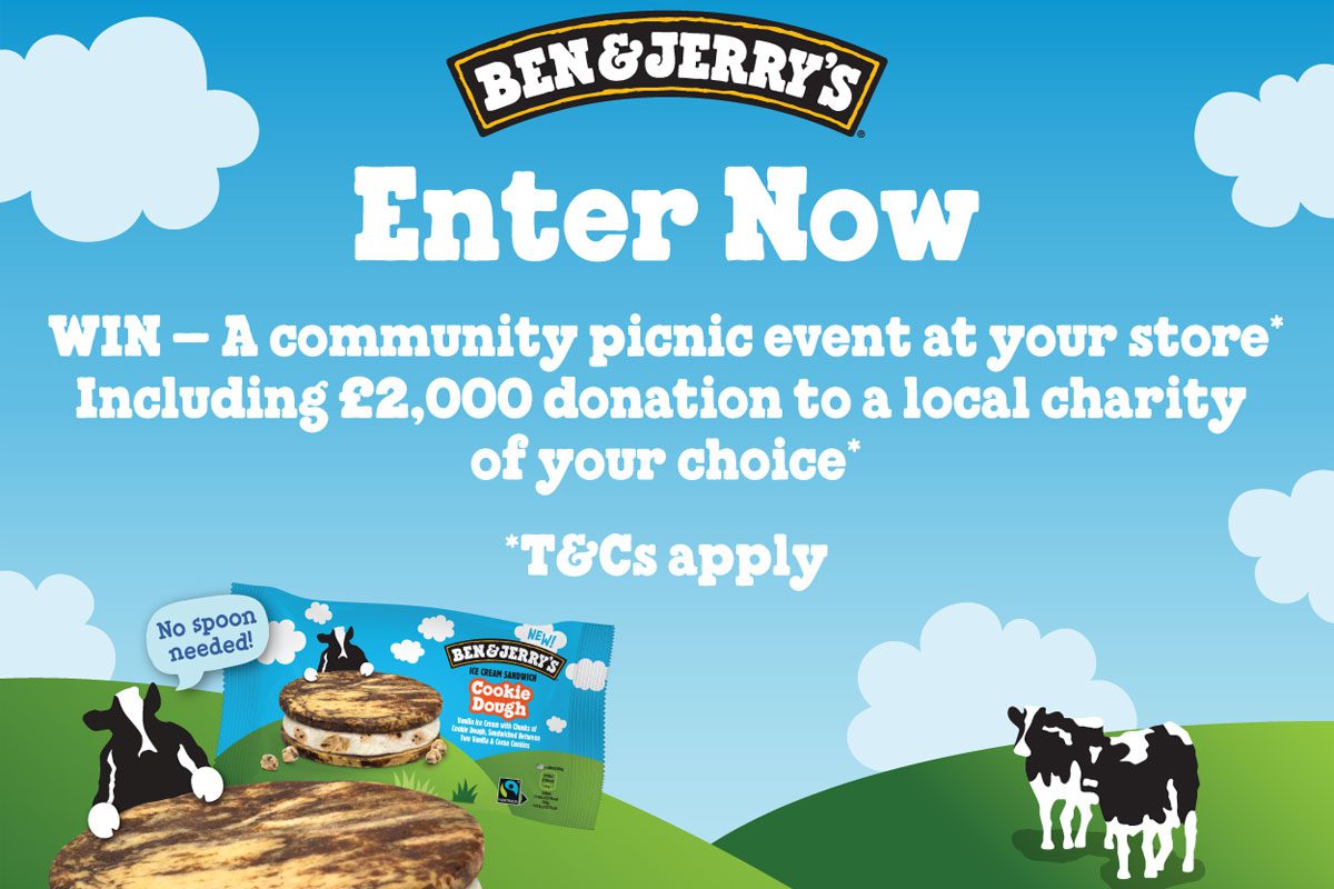 Promotional image for the Ben & Jerry's exclusive retailer competition for summer 2026.