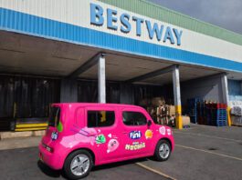 Fini builds UK distribution with new Bestway partnership A Fini branded car sits outside a Bestway Wholesale depot.