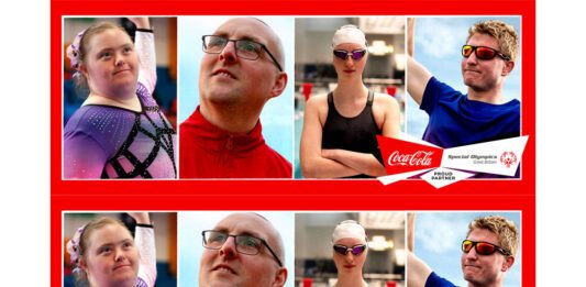 Coca-Cola announces sponsorship of Special Olympics GB Images of Special Olympics GB athletes in red boxes with the Coca-Cola Special Olympics GB sponsorship logo in the bottom right corner of the images.