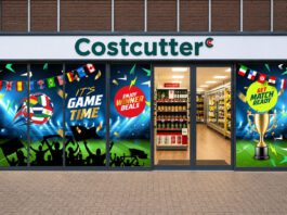Bestway launches World Cup activity for Costcutter and Best-one Front of a Costcutter store with World Cup 2026 activity across it.