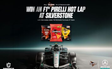 Retailers set to win in Doritos F1 campaign Promotional image for the Doritos Formula 1 retailer competition.