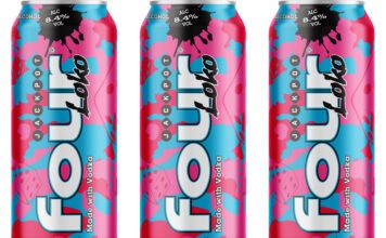 Four Loko hits the Jackpot on new flavour for summer Pack shots of Four Loko Jackpot cans.