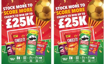 Kellanova builds excitement with new football themed competition Promotional image for the Kellanova Pringles and Cheez-It retailer competition offering store owners the chance to win up to £25,000.
