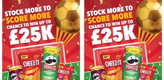 Kellanova builds excitement with new football themed competition Promotional image for the Kellanova Pringles and Cheez-It retailer competition offering store owners the chance to win up to £25,000.