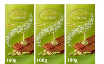 Spar secures exclusive on new Lindt Pistachio chocolate bar Pack shots of Lindt Lindor Pistachio chocolate bars.