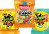 Sour Patch Kids and Maynards bring tropical vibes Pack shots of Sour Patch Kids Peach, Maynards Bassetts Tropical Mix and Sour Patch Kids Paradise Twist.