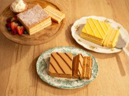 McGhee’s unveils Tesco exclusive cakes range The McGhee's range of Tesco-exclusive sponge cakes sit on plates with a slice taken out of them with flavours including Victoria Sponge, Lemon Sponge and Toffee Sponge.
