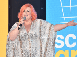 Michelle McManus returns to Scottish Grocer Awards Michelle McManus stands on the stage at the Scottish Grocer Awards 2025.