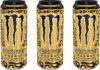 Monster Energy celebrates with new Lando Norris Gold cans Pack shots of Monster Energy Lando Norris Zero Sugar Gold can.