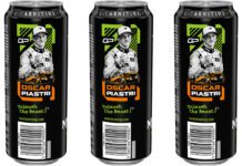Monster Energy unveils new Oscar Piastri cans Pack shots of Monster Energy Oscar Pistari cans.