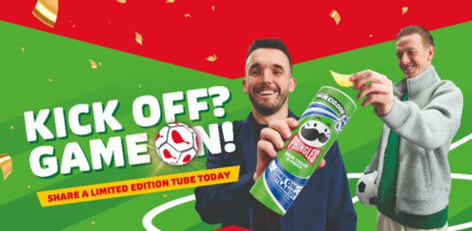 Pringles unveils new campaign with John McGinn Promotional image for Pringles World Cup 2026 campaign 'Even Rivals Pass the Pringles' featuring Scotland player John McGinn and England player Jordan Pickford.