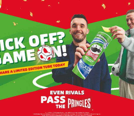 Pringles unveils new campaign with John McGinn Promotional image for Pringles World Cup 2026 campaign 'Even Rivals Pass the Pringles' featuring Scotland player John McGinn and England player Jordan Pickford.