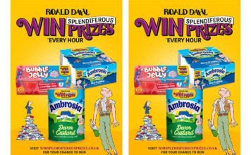 Premier Foods unveils Roald Dahl on-pack promo Promotional image of the 2026 partnership between Premier Foods and Roald Dahl featuring classic characters from the author's works along with pack shots of Ambrosia Custard and Angel's Delight.