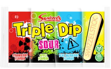 Swizzels marks 50 years of Double Dip with new Triple Dip Pack shot of Swizzels Triple Dip.