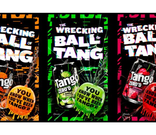 ‘You Know When You’ve Been Tango’d’ tagline returns Promotional image for 'You Know When You've Been Tango'd' featuring Tango Orange, Tango Apple and Tango Cherry variants.