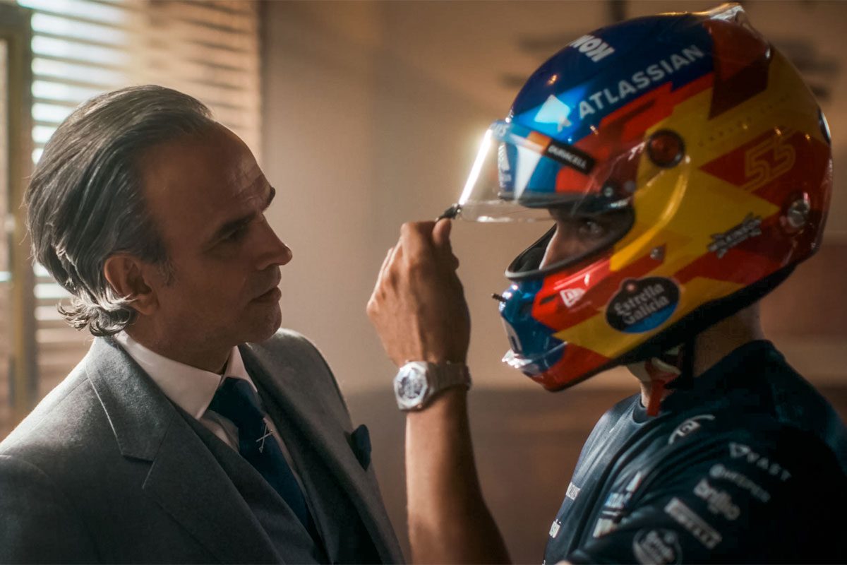 Still from the Wilkinson Sword 'Partners in Smooth' campaign with Formula 1.