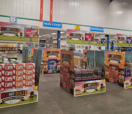 Bestway Wholesale rolls out new summer promotion Interior image of a Bestway Wholesale depot with the summer 2026 integrated campaign promo bays.