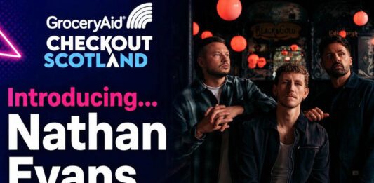 Checkout Scotland headline act unveiled Advert for GroceryAid Checkout Scotland announcing its headline act Nathan Evans and the Saint Phnx Band.
