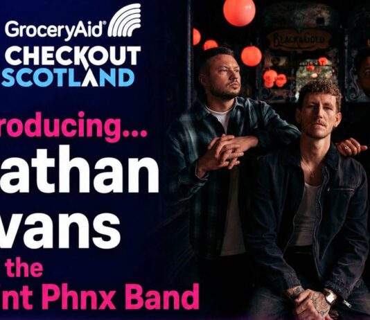 Checkout Scotland headline act unveiled Advert for GroceryAid Checkout Scotland announcing its headline act Nathan Evans and the Saint Phnx Band.