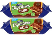McVitie’s freshens up with new Digestives Club Mint Pack shots limited edition McVitie's Digestives Club Mint.