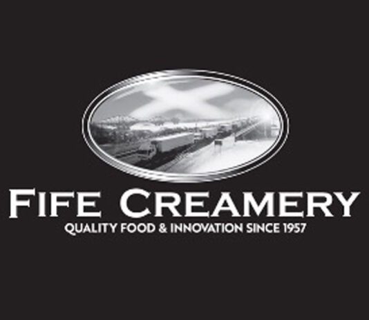 Fife Creamery acquired by Kitwave Wholesale Group The Fife Creamery logo is set against a black background.
