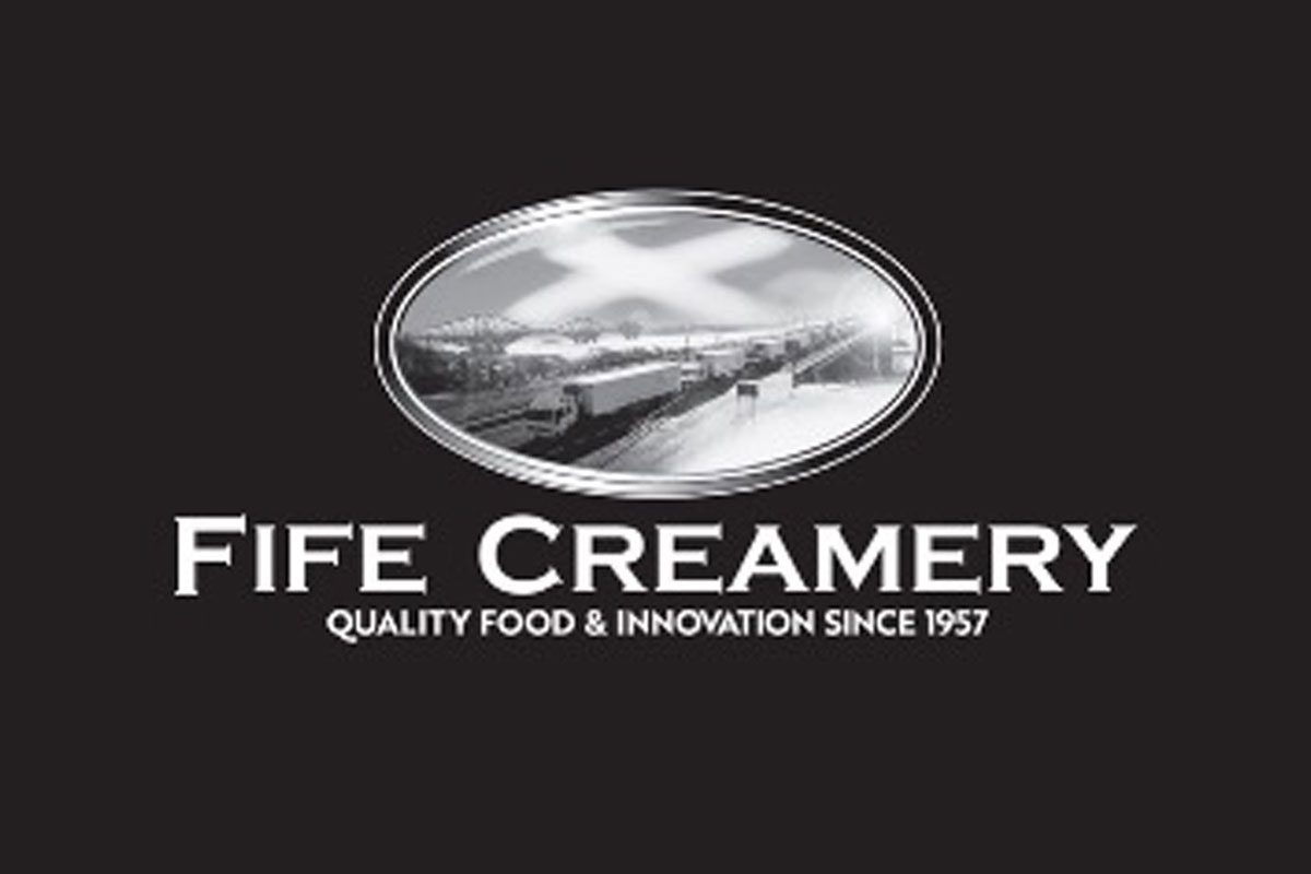 The Fife Creamery logo is set against a black background.