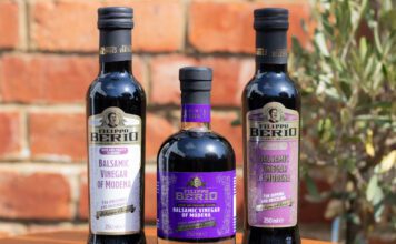 Filippo Berio unveils refreshed Balsamic Vinegar range Bottles of Filippo Berio Balsamic Vinegar of Modena that are designed to suit different meals with notes on the bottles.