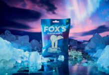 Fox’s reveals design update and refresh for XXX Mints A pack of Fox's Glacier Mints stands in an arctic scene with the Northern Lights behind it.