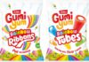 Gumi Yum expands with new share bags Pack shots of Gumi Yum Rainbow Ribbons and Gumi Yum Rainbow Tubes.