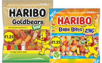 Haribo brings tangy tastes for new Goldbears and Balla Bites Pack shots of Haribo Goldbears Sour and Haribo Balla Bites Zing.