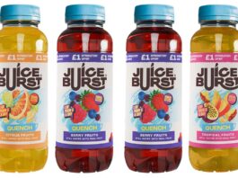 Juice Burst gets brand revamp The new Juice Burst Quench range aims to satisfy the growing demand for enjoyable hydration drinks that deliver both refreshment and flavour.